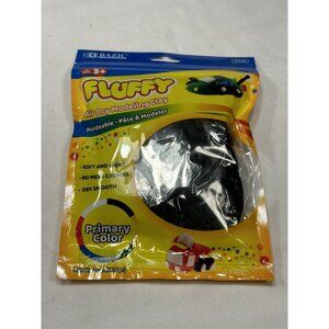 fluffy air dry modeling clay for kids 2 OZ BLACK